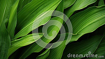 plant corn leaves Cartoon Illustration