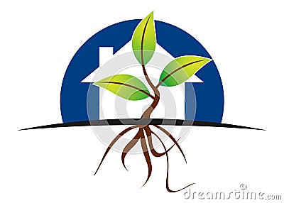 Plant home Vector Illustration