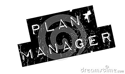 Plant Manager rubber stamp Vector Illustration