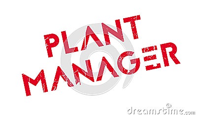 Plant Manager rubber stamp Vector Illustration