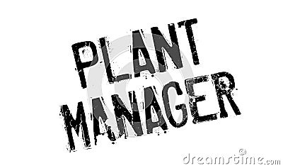 Plant Manager rubber stamp Vector Illustration