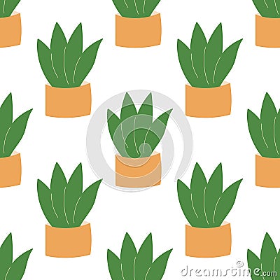 plant pot home green eco bio leaves Vector Illustration