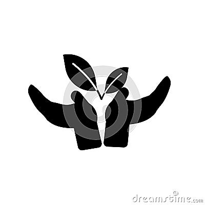 Plant a tree icon vector sign and symbol isolated on white background, Plant a tree logo concept Vector Illustration