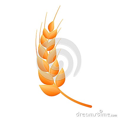 Plant wheat cartoon vector illustration isolated object Vector Illustration