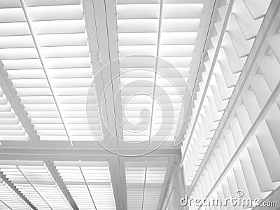 Plantation Shutters in House Stock Photo