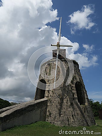 Plantation Sugar Mill Windmill Stock Photo