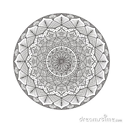 Mandala round form no background option Stock Photo