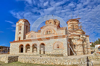 Plaoshnik church in Ohrid, Macedonia - Saint Panteleimon Stock Photo