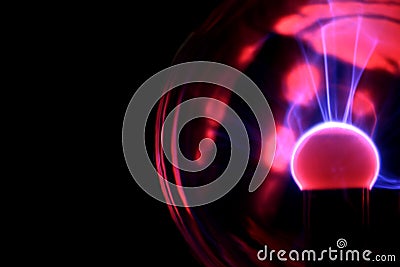 Plasma ball Stock Photo