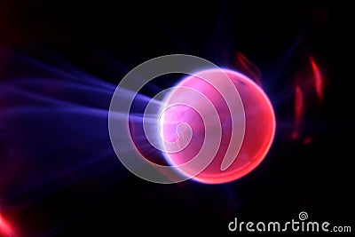 Plasma ball Stock Photo