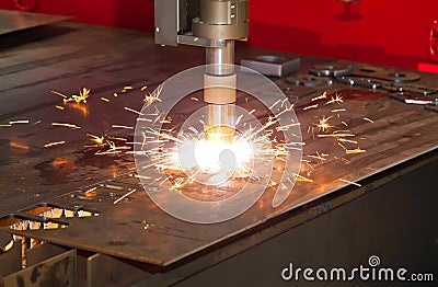 Plasma cutter Stock Photo