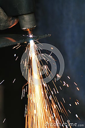 Plasma cutter Stock Photo