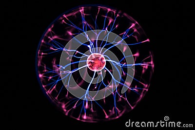 Plasma lamp Stock Photo