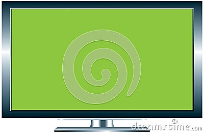 Plasma tv Vector Illustration