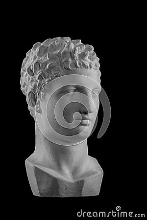 Plaster bust sculpture portrait of a man Hermes Editorial Stock Photo