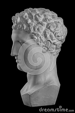 Plaster bust sculpture portrait of a man Hermes Editorial Stock Photo