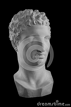 Plaster bust sculpture portrait of a man Hermes Editorial Stock Photo