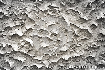 Plastering of gray cement wall in seamless rough embossed patterns texture abstract for background Stock Photo