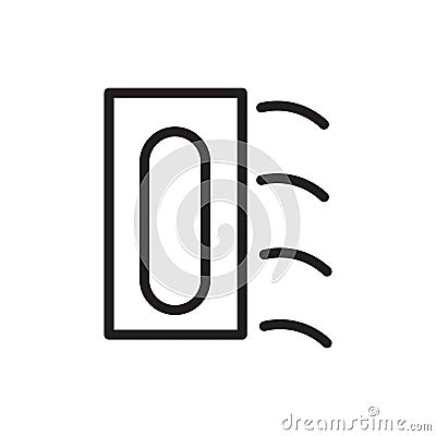 Plastering process icon Outline vector for web ui Vector Illustration