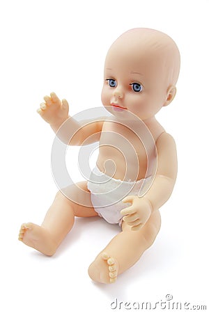 Plastic Baby Doll Stock Photo