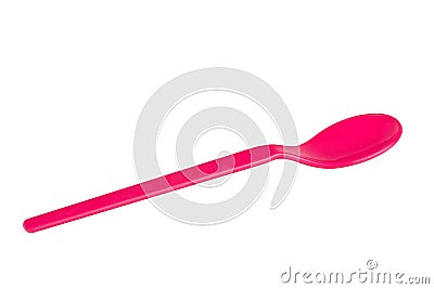 Plastic baby spoon Stock Photo