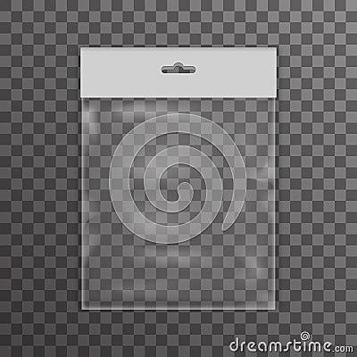 Plastic bag icon transparent background vector illustration Vector Illustration