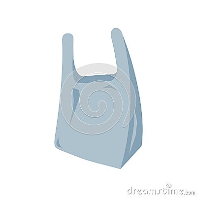 Plastic Bag Icon Vector Illustration