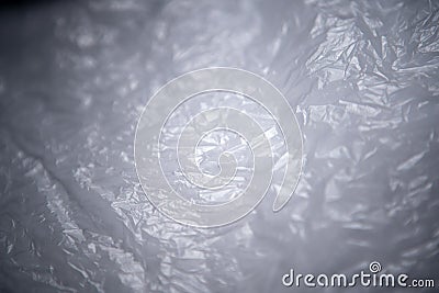 plastic bag. macro texture of plastic disposable bag. reusable plastic. Stock Photo