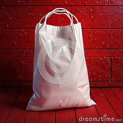 Plastic bag pouch, generic blank product packaging mockup Stock Photo