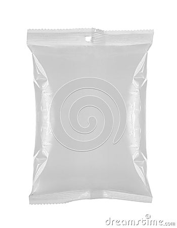 Plastic bag snack package Stock Photo