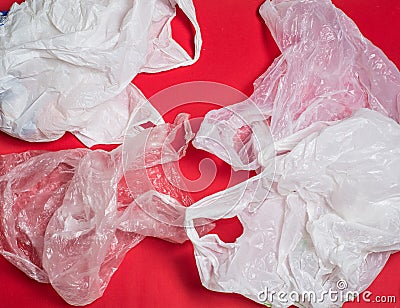 Plastic bags and bottles Stock Photo