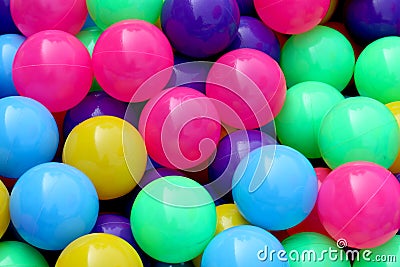 Plastic ball colorful for kids to play ball in water park, Colorful ball plastic abstract texture background pattern Toys Stock Photo