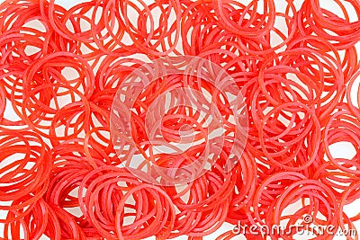 Plastic band on white Stock Photo