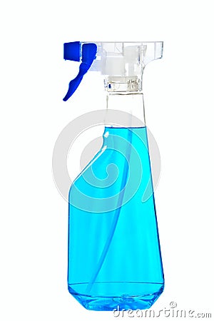 Plastic bottle with pulverizer Stock Photo