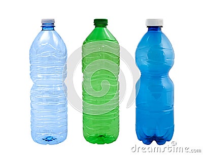 Plastic bottles Stock Photo