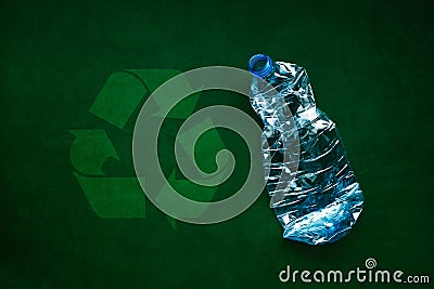 Plastic bottles for recycling Stock Photo