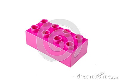 Plastic building blocks Stock Photo