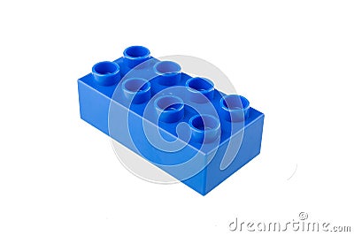 Plastic building blocks Stock Photo