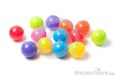 Plastic colored balls Stock Photo