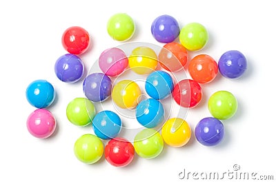 Plastic colored balls Stock Photo