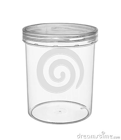 Plastic container Stock Photo