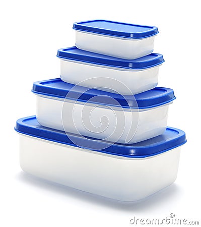 Plastic Containers Stock Photo