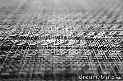 Plastic cover pattern with blur effect in black and white Stock Photo