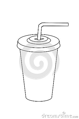 Plastic cup Cartoon Illustration