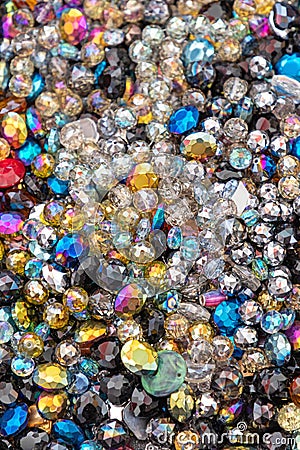 Plastic Diamonds Stock Photo