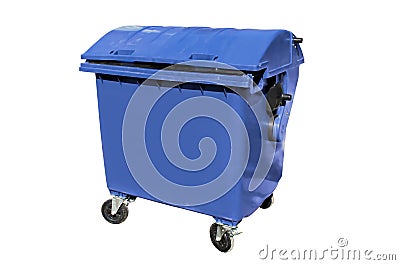 Plastic disposal container Stock Photo