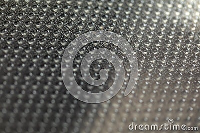 Abstract background of lots of grey pimples dots. Plastic surface with pimples Stock Photo