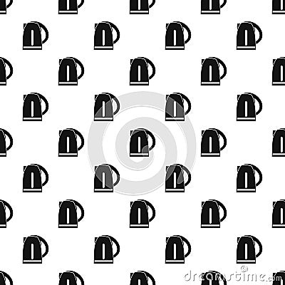 Plastic electric kettle pattern, simple style Vector Illustration