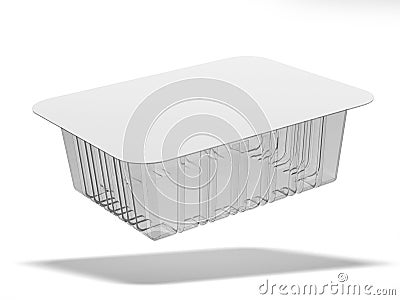 Plastic food box Stock Photo