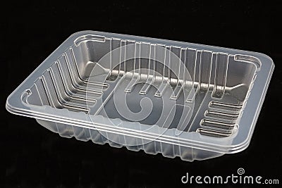 Plastic food tray sample Stock Photo